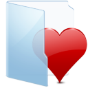 Blue Folder Favorites Icon